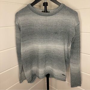 Prana Light Green/Gray Ombre Knit Sweater Size: Medium